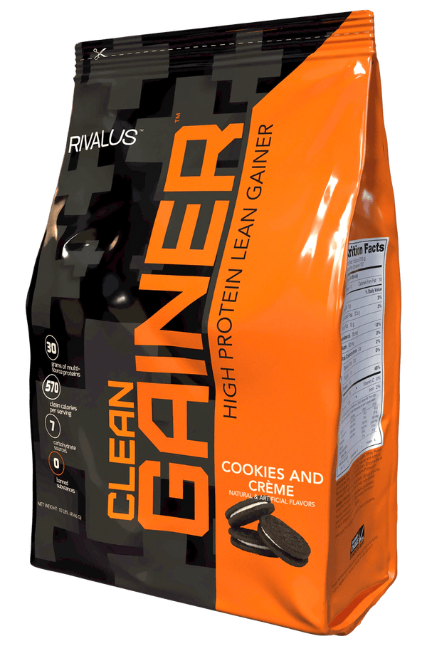 Rivalus Clean Gainer 쿠키 및 크림 단백질