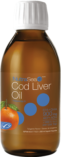 NutraSea Cod Liver Oil + Vitamin D - Tangerine (200 mL)
