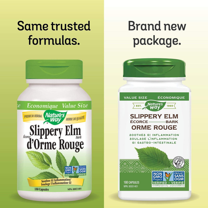 Nature's Way Slippery Elm Bark 180 V-Caps