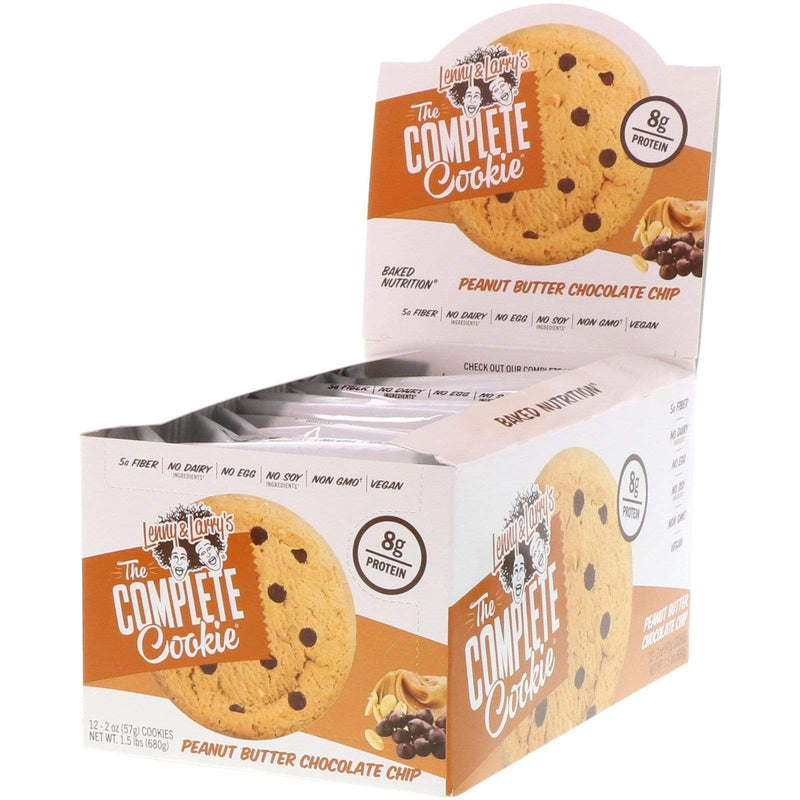 Lenny & Larry's The Complete Cookie Peanut Butter Chocolate Chip Box of 12 - 113 g Cookies