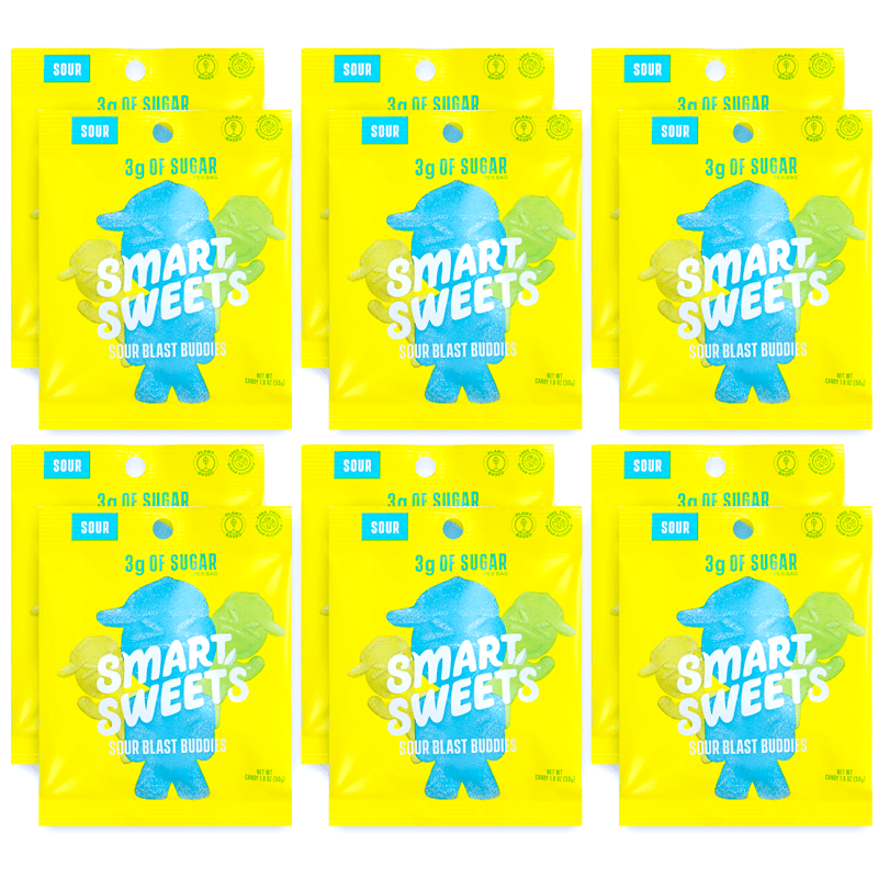 SmartSweets Sour Blast Buddies Box of 12
