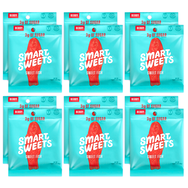SmartSweets Sweet Fish Berry Box of 12