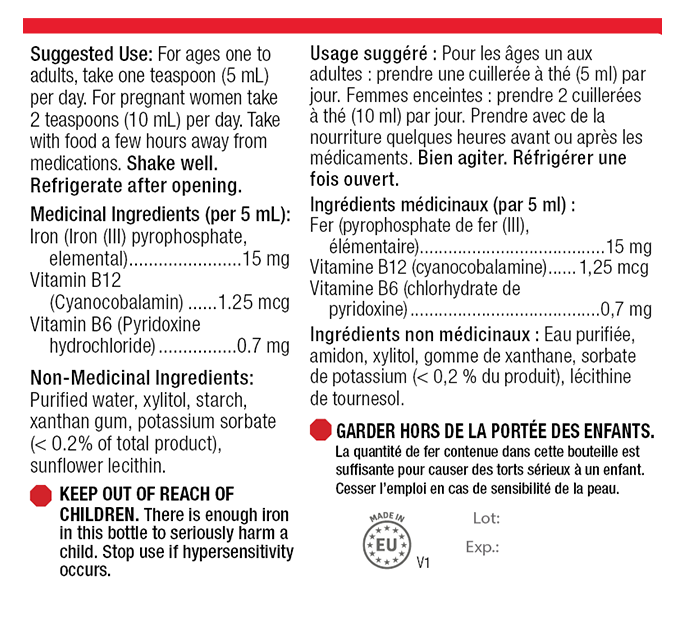 KidStar Nutrients, BioFe+ Iron Liquid For The Family, 250 mL