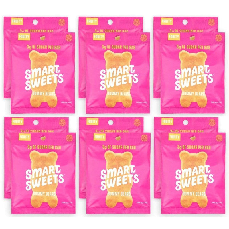 SmartSweets Fruity Gummy Bears Box of 12