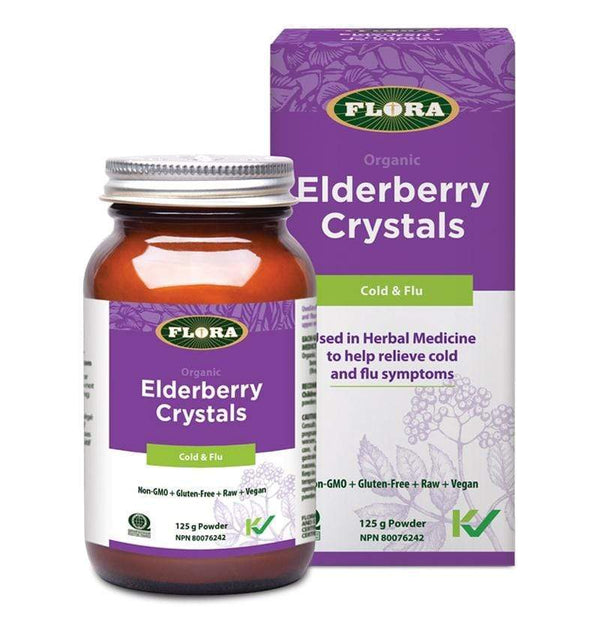 Flora Elderberry Crystals Cold & Flu 125 g