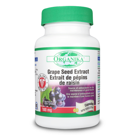 Organika GRAPE SEED EXTRACT (HI POTENCY 95 % OPC) 100MG 60 Capsules