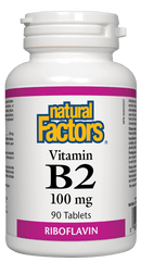 Natural Factors B2 Riboflavin 100 mg 90 Tablets