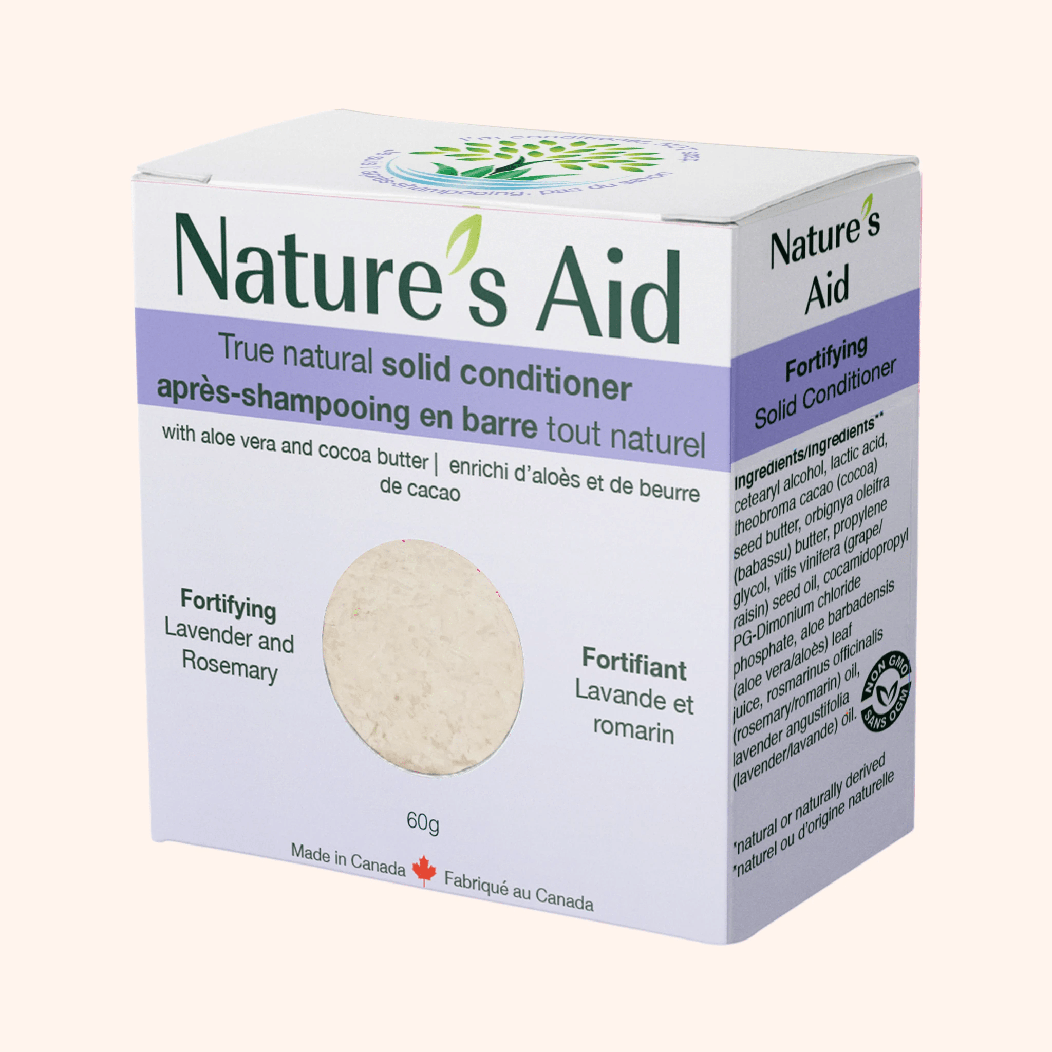 Nature's Aid True Natural Solid Conditioner Bar Lavender & Rosemary