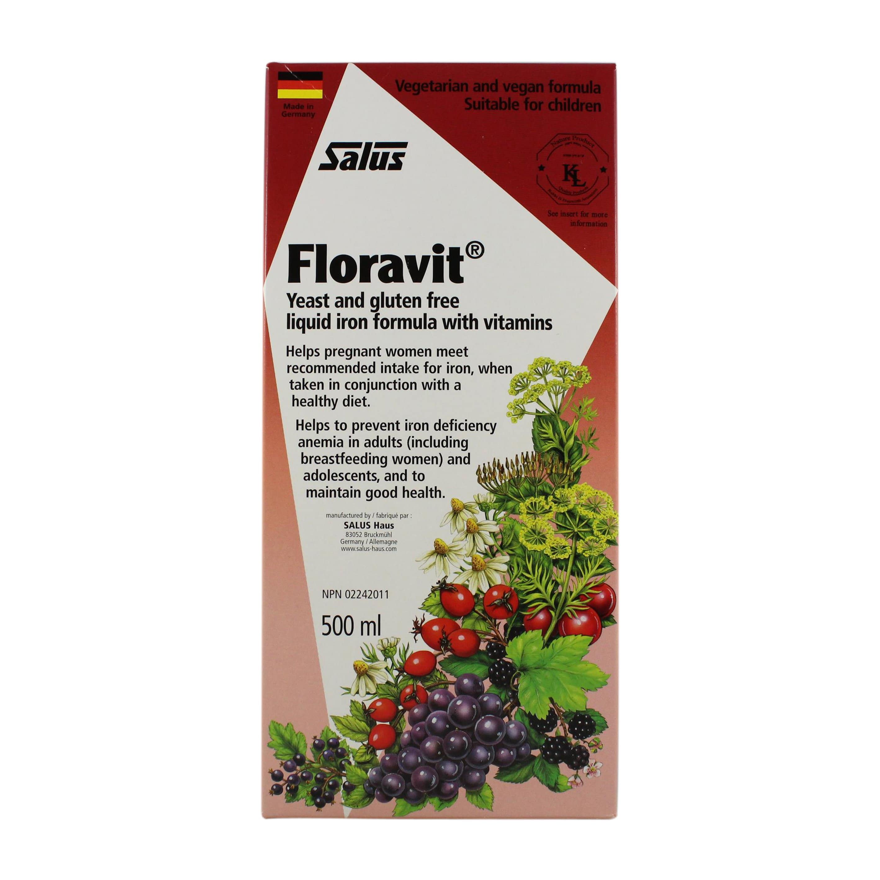 Salus Floravit Yeast-Free Iron Formula 500ml