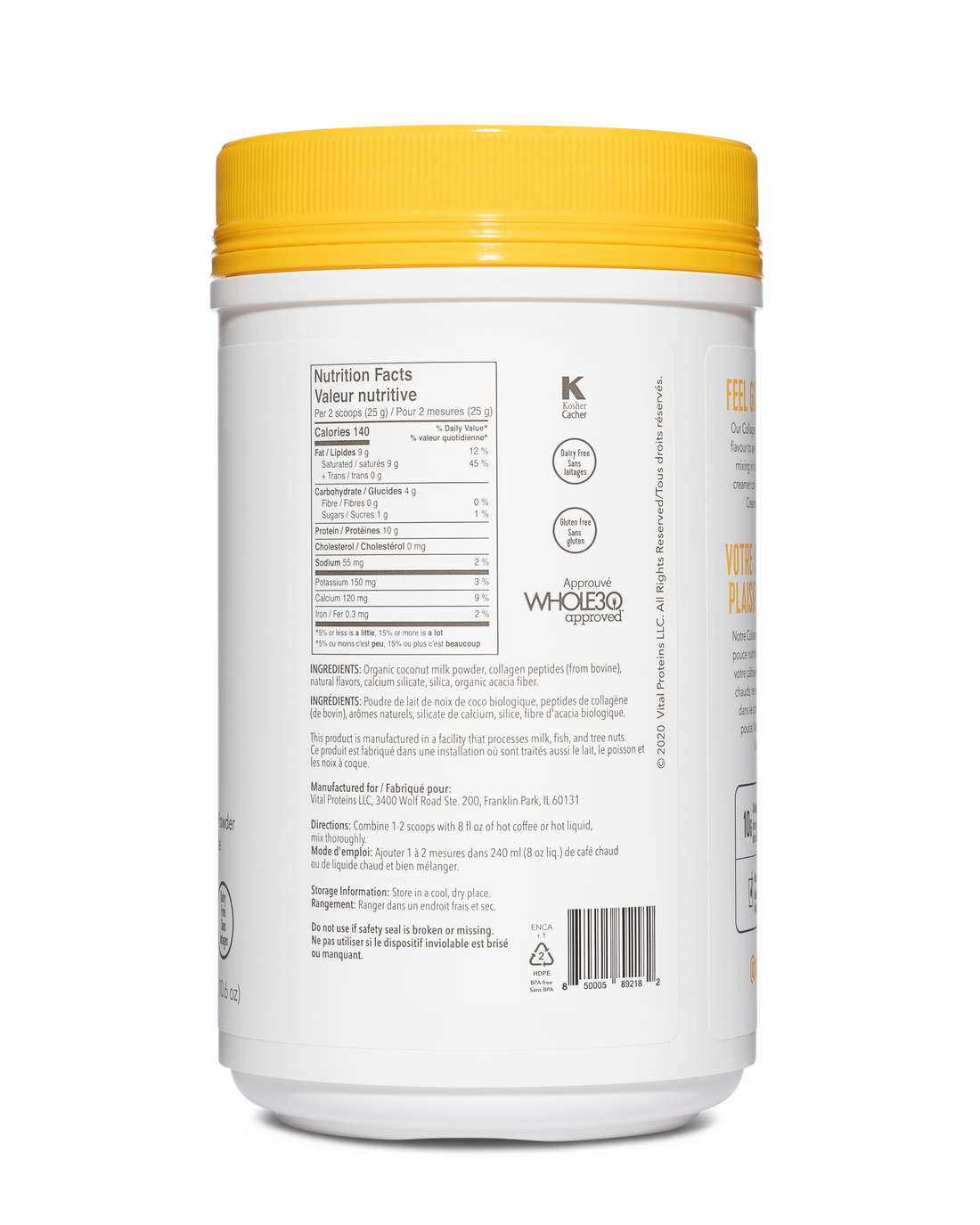Vital Proteins, Collagen Creamer, Vanilla, 300g (10.6oz)