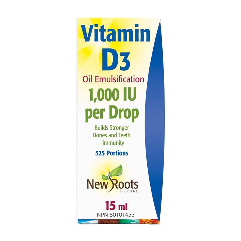 New Roots Vitamin D3 1000 IU 15 mL
