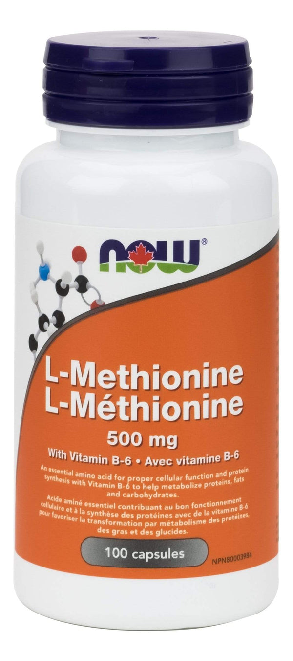 NOW, L-Methionine, 500mg, 100 Capsules