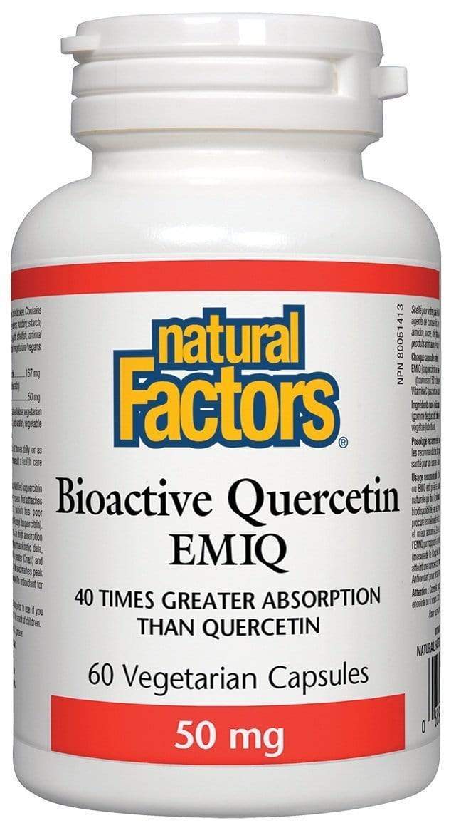 Natural Factors Bioactive Quercetin EMIQ 50 mg 60 Capsules
