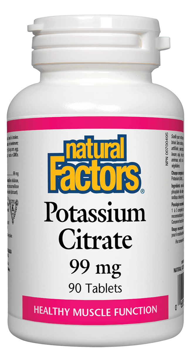 Natural Factors Potassium Citrate 99 mg 90 Tablets