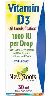 New Roots Vitamin D3 1000 IU 30 mL