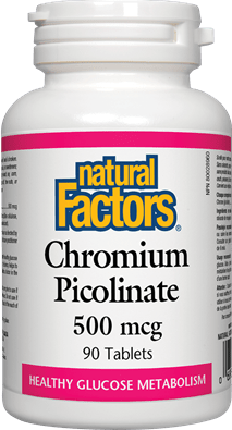 Natural Factors Chromium Picolinate 500 mcg 90 Tablets