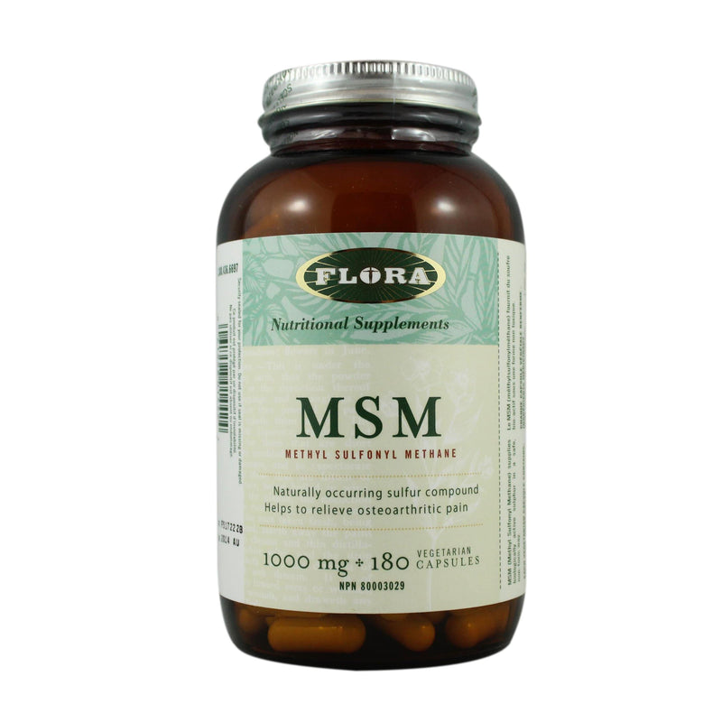Flora MSM Methyl Sulfonyl Methane 1000 mg 180 Capsules