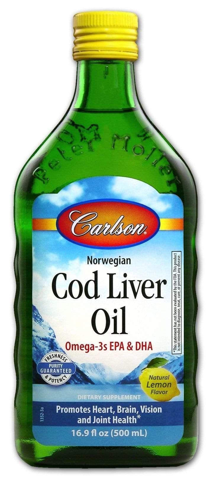 Carlson Laboratories Norwegian Cod Liver Oil Lemon 500 ml
