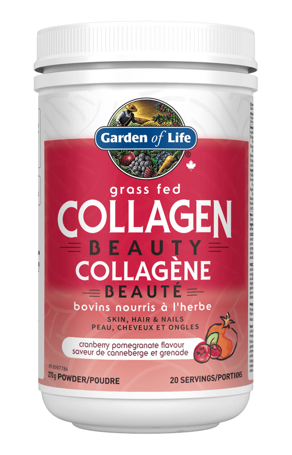 Garden of Life Grass Fed Collagen Beauty - Cranberry Pomegranate Powder