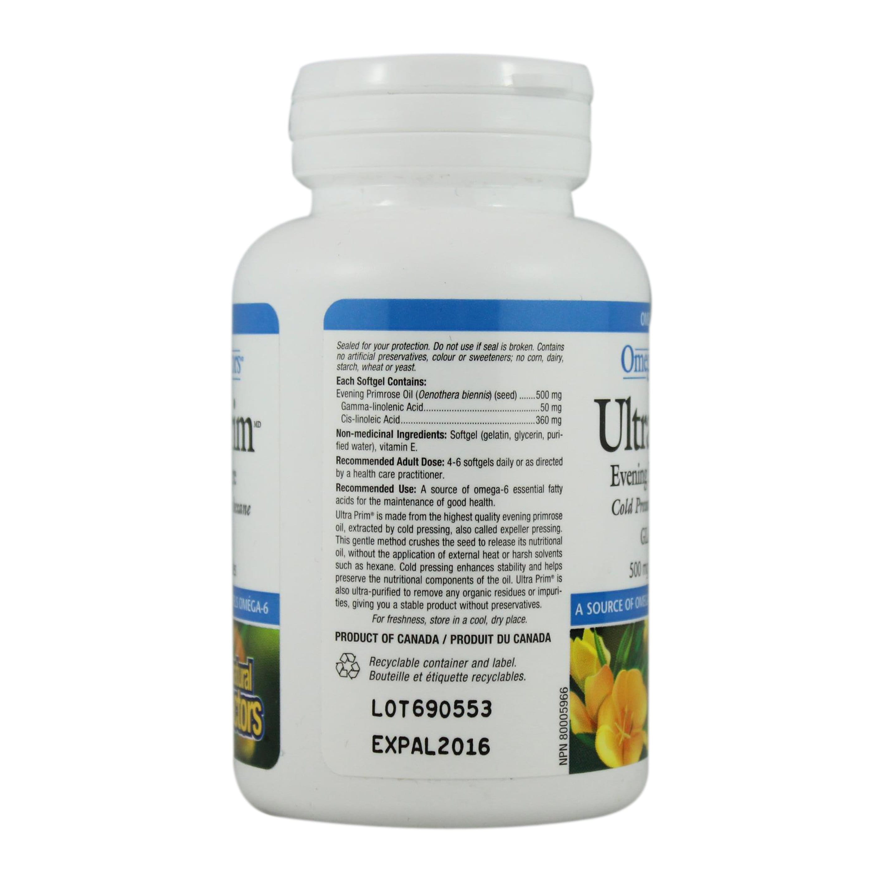 Natural Factors Ultra Prim - Evening Primrose Oil 500 mg