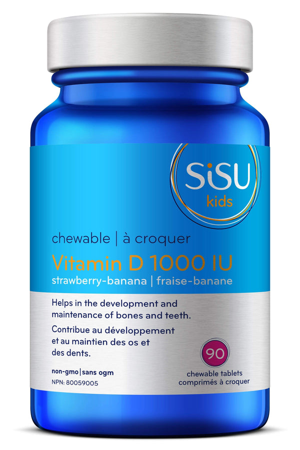 Sisu Kid's Vitamin D3 1000IU - Strawberry Banana
