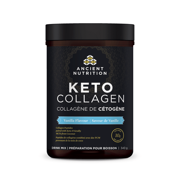 Ancient Nutrition, Keto Collagen, Vanilla, 340g (DISCONTINUED)