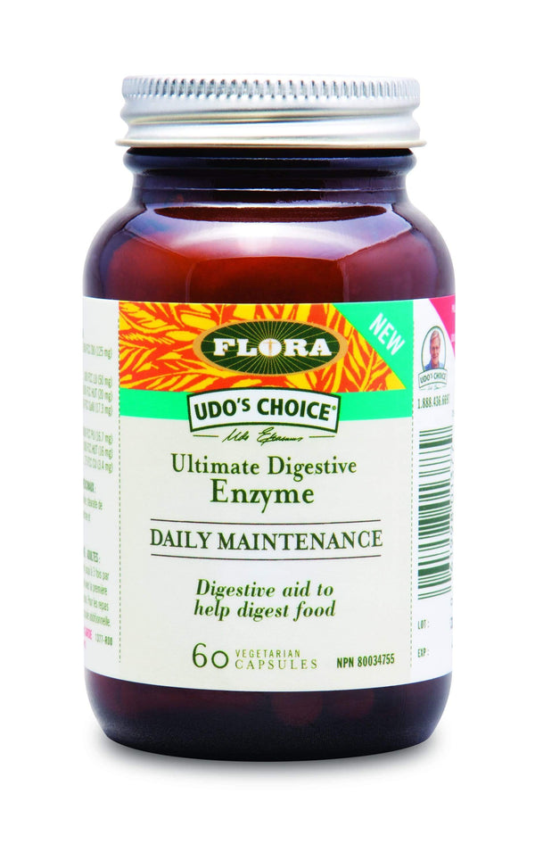 Flora Udo's Choice Ultimate Digestive Enzyme Daily Maintenance 60 Capsules