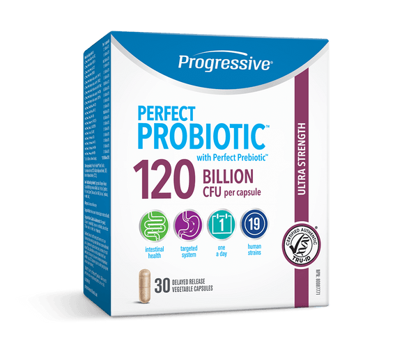 Progressive Perfect Probiotic Ultra Strength 120 Billion CFU 30 Capsules