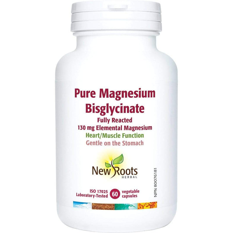 뉴 루츠 퓨어 마그네슘 비스글리시네이트 130 mg 60 V-캡슐