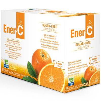 Ener-C, 비타민 C, 1000mg, 무설탕, 오렌지, 30팩