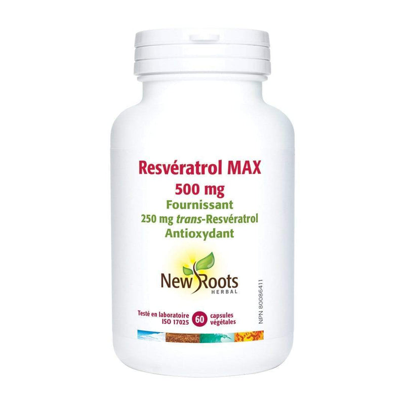 New Roots Resveratrol Max 500 mg 60 Capsules