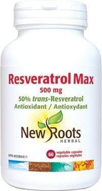 New Roots Resveratrol Max 500 mg 60 Capsules