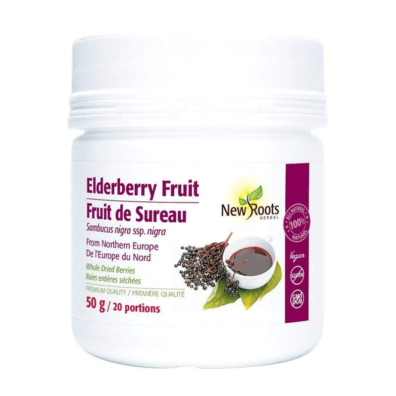 New Roots Elderberry Fruit Whole Dried Berries