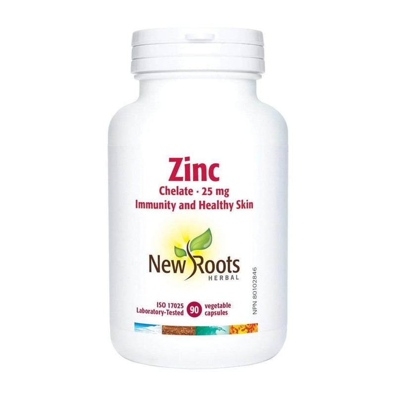 New Roots Zinc Chelate 25 mg 90 Capsules