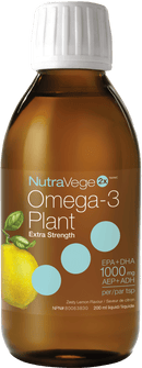 NutraVege2x Omega-3 Plant Extra Strength - Zesty Lemon (200 mL)