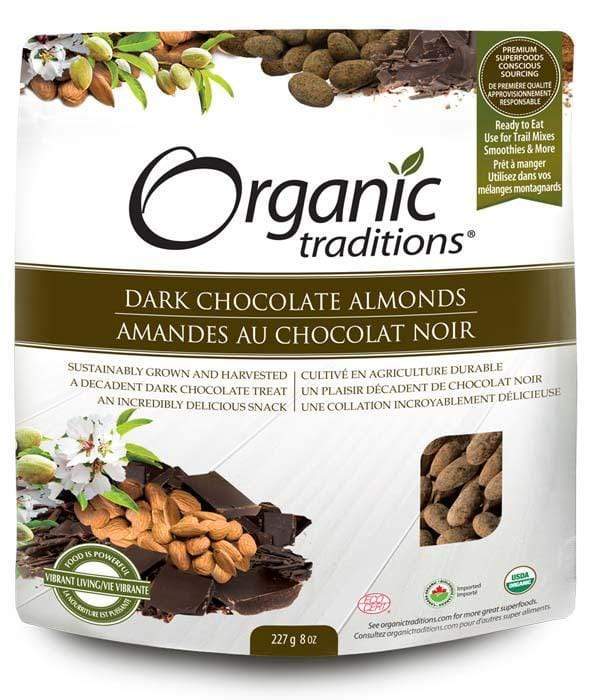 Organic Traditions Dark Chocolate Almonds