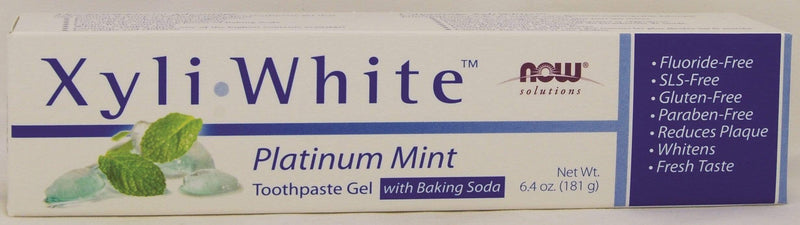 NOW Xyliwhite Plantinum Mint Toothpaste with Baking Soda