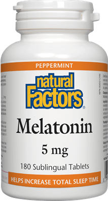 Natural Factors Melatonin 5 mg 180 Sublingual Tablets