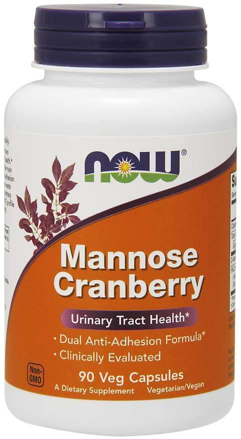 NOW, Mannose Cranberry, 450mg, 90 Capsules