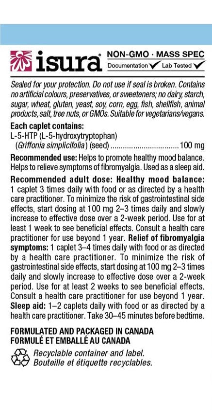 Natural Factors, 5-HTP, 100 mg, 60 Time-Release Caplets