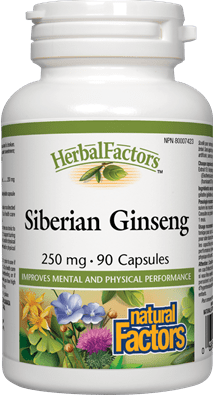 Natural Factors Siberian Ginseng Extract 250mg 90 Capsules