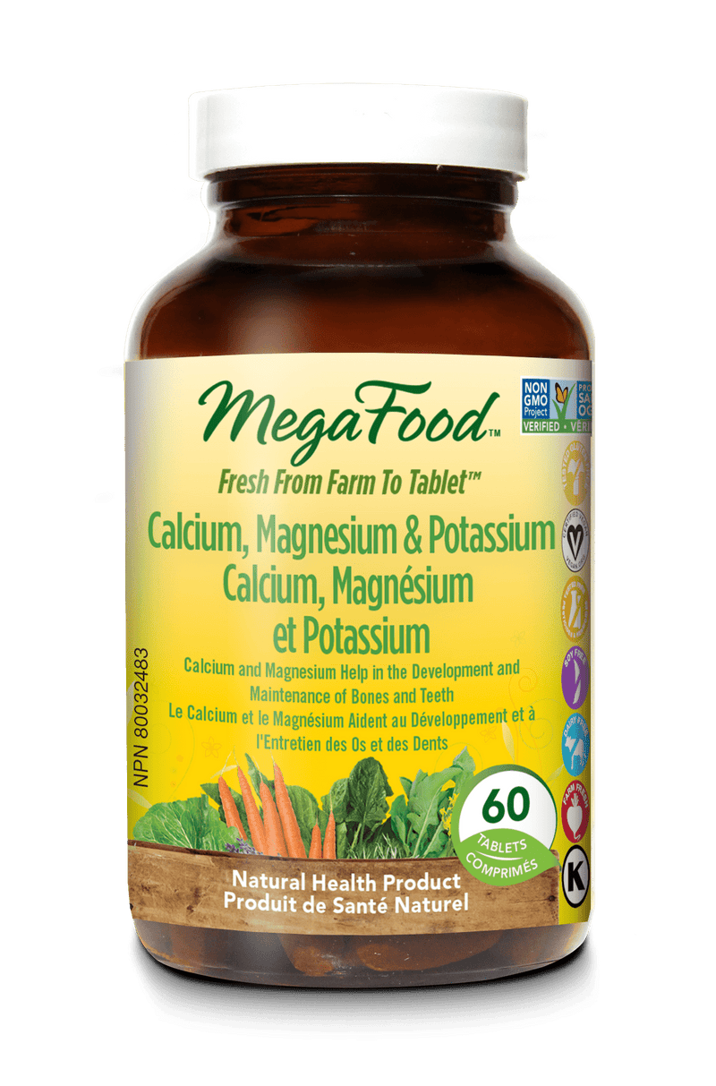 MegaFood Calcium, Magnesium & Potassium