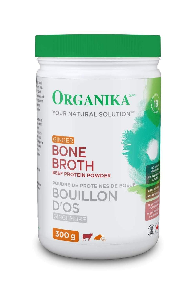 Organika Bone Broth Beef Protein Powder Ginger 300 g
