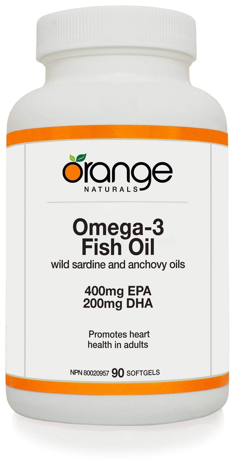 Orange Naturals Omega-3 Fish Oil 400 EPA / 200 DHA mg