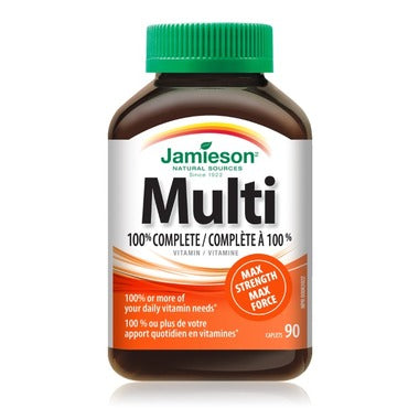 Jamieson, Multivitamin Max Strength, 90 Caplets