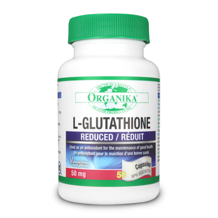 Organika L-GLUTATHIONE (Reduced) 50MG 50 Capsules