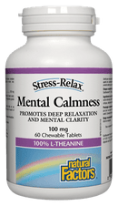 ناتشورال فاكتورز - الهدوء العقلي 100 ملجم - 60 قرصًا