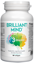 3 أدمغة، عقل لامع، 90 كبسولة هلامية