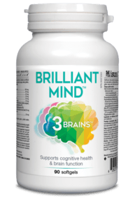 3 Brains, Brilliant Mind, 90 Softgels