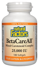 Natural Factors BetaCareAll 25,000 IU 180 Softgels
